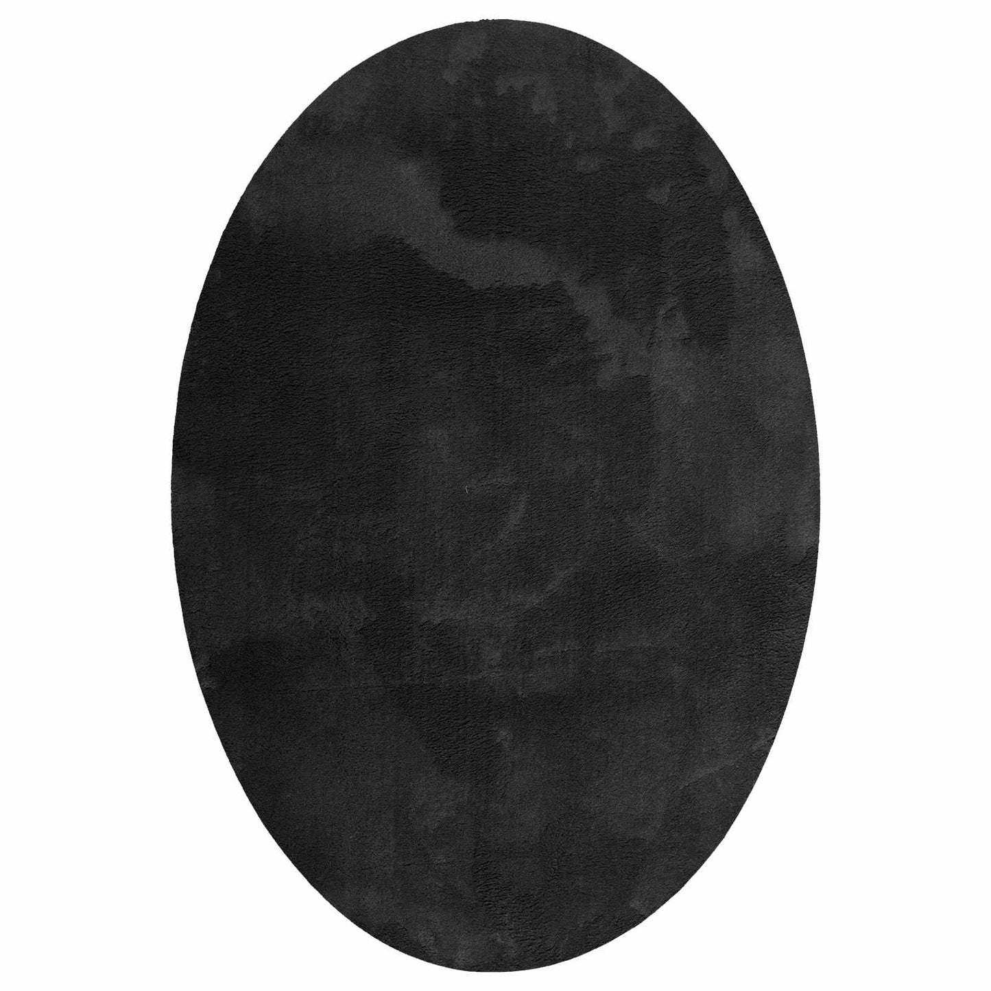 Områdetepper Oval HUARTE Svart 140 x 200 cm 100% Polyester