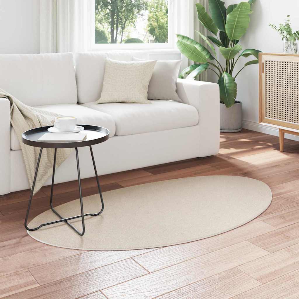 Områdetepper HUARTE Beige 80 x 150 cm Polyester vidaXL
