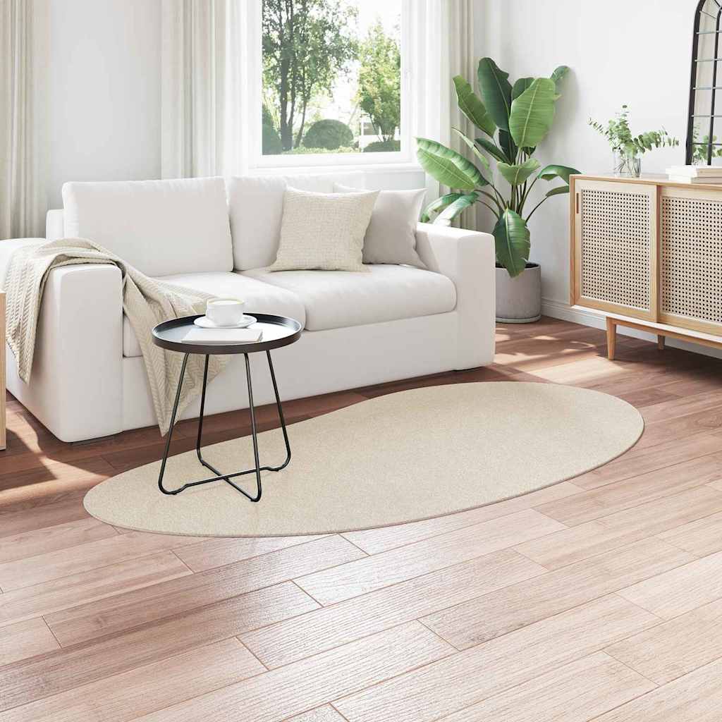 Områdetepper HUARTE Beige 100 x 200 cm Polyester