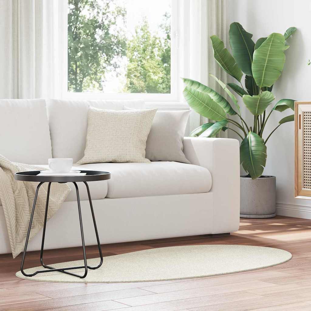 Områdetepper HUARTE Krem 80 x 150 cm Polyester