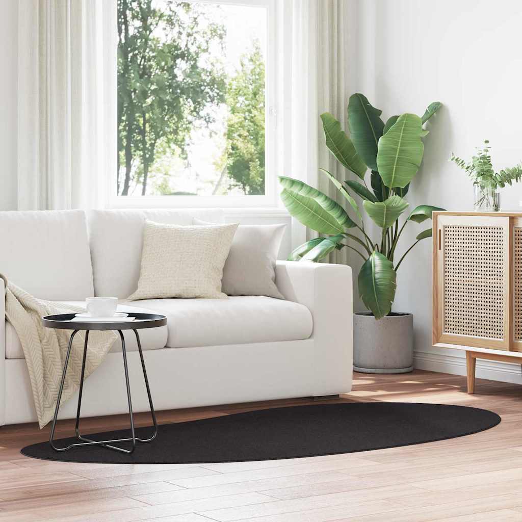 Områdetepper HUARTE Svart 100 x 200 cm Polyester