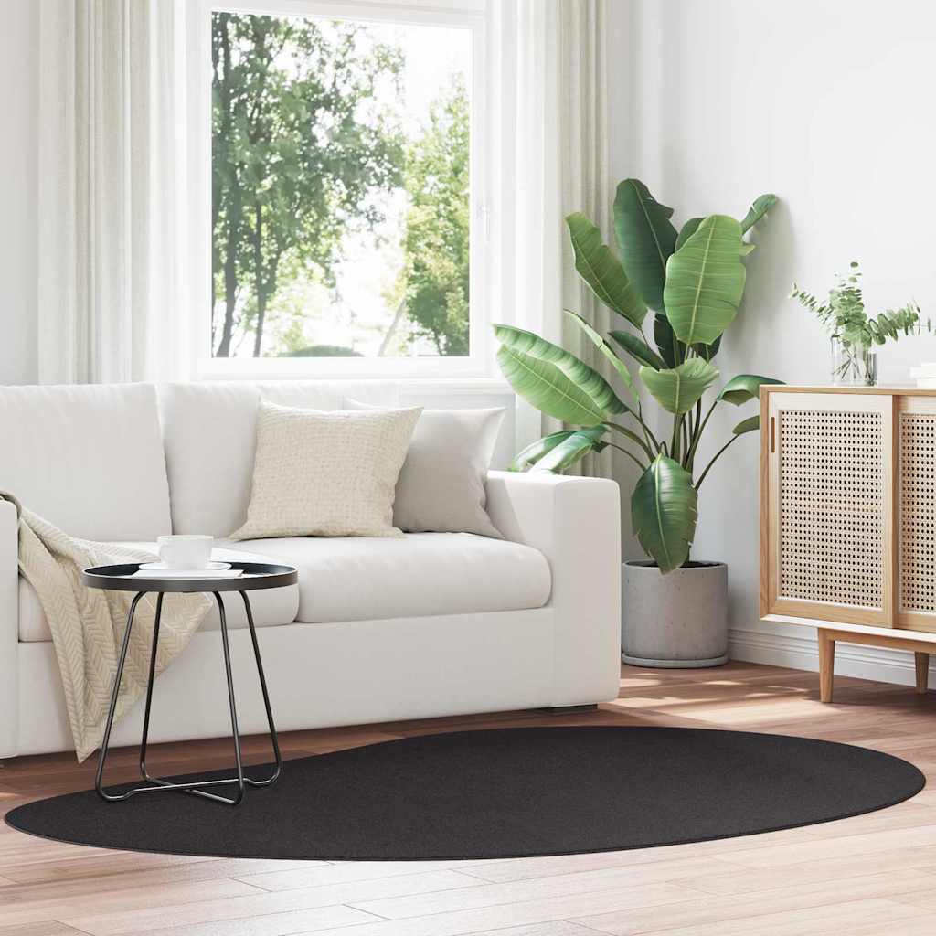 Områdetepper HUARTE Svart 140 x 200 cm Polyester vidaXL