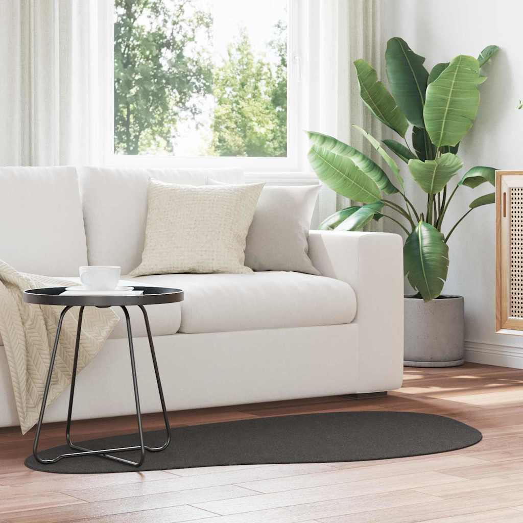 Områdetepper HUARTE Antrasitt 80 x 150 cm Polyester