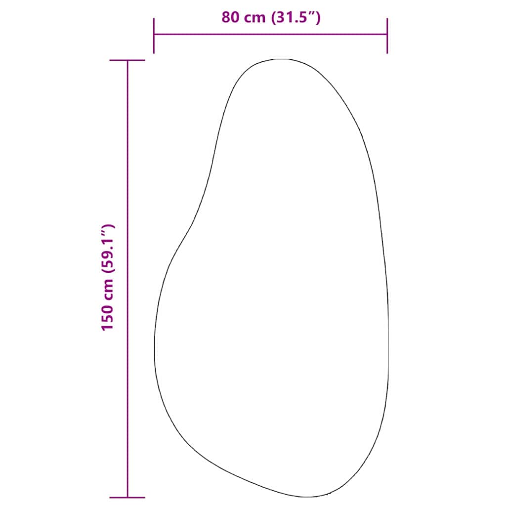 Områdetepper HUARTE Antrasitt 80 x 150 cm Polyester