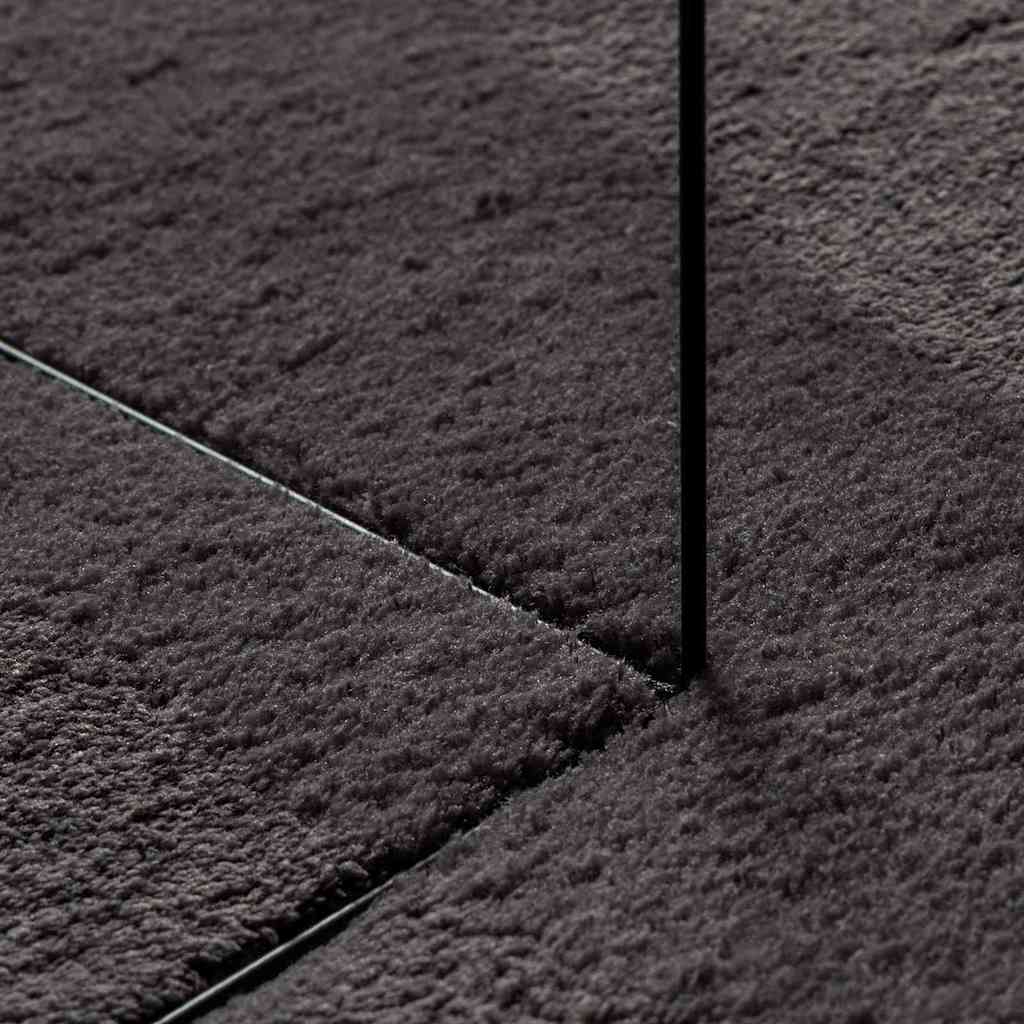 Områdetepper HUARTE Antrasitt 100 x 200 cm Polyester