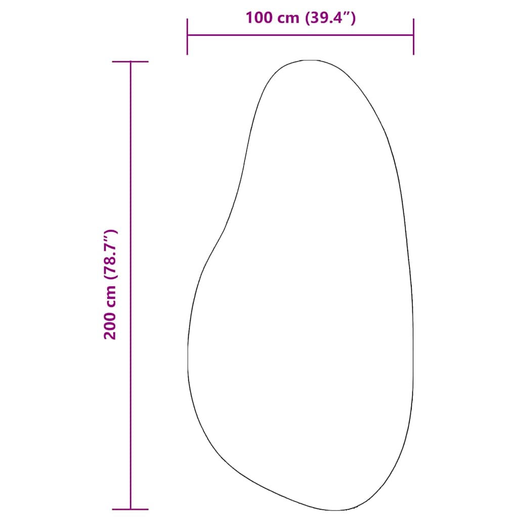 Områdetepper HUARTE Antrasitt 100 x 200 cm Polyester