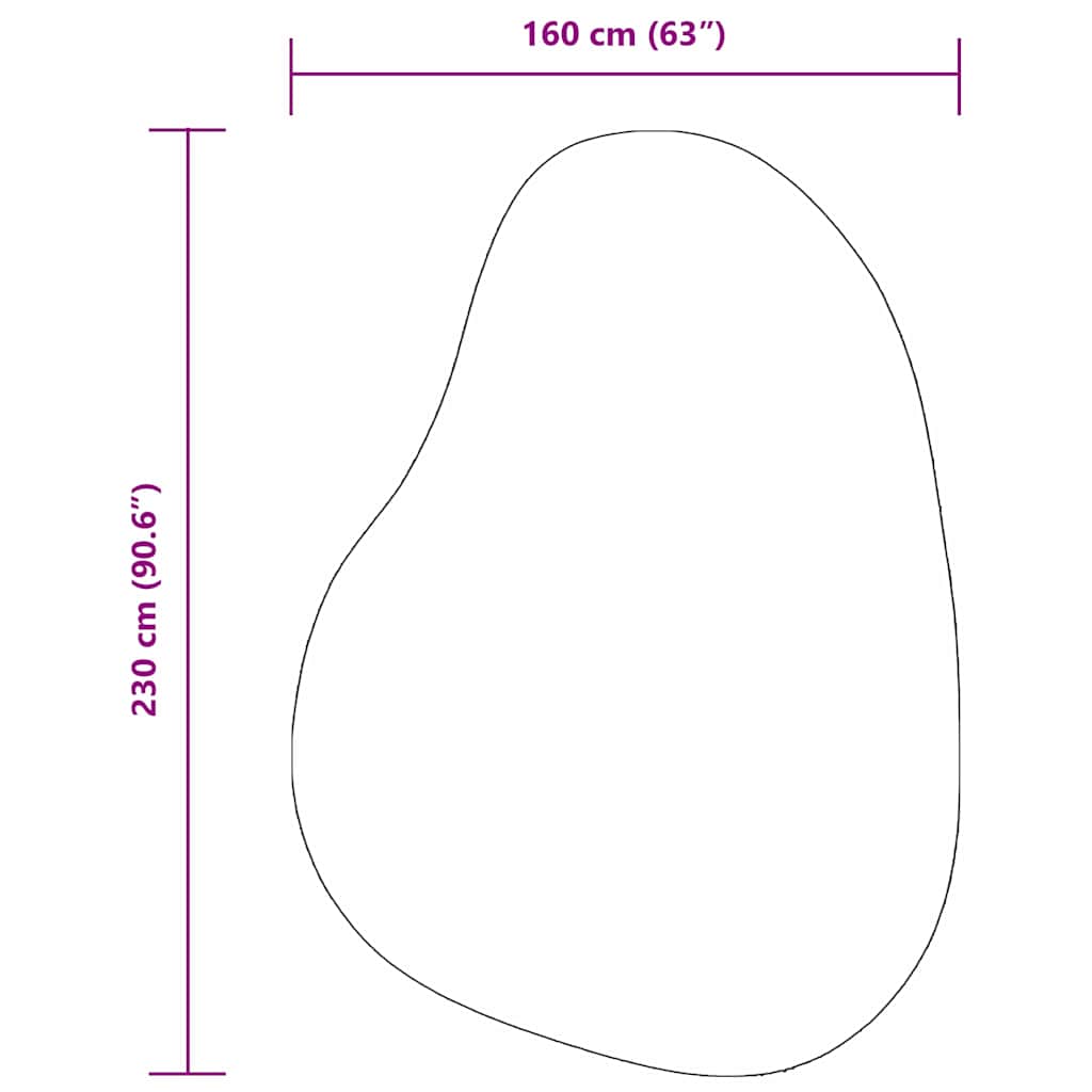 Områdetepper HUARTE Antrasitt 160 x 230 cm Polyester