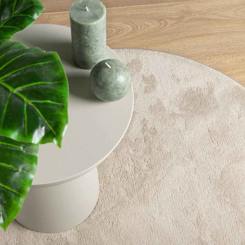 Områdetepper HUARTE Beige 80 x 150 cm Polyester vidaXL