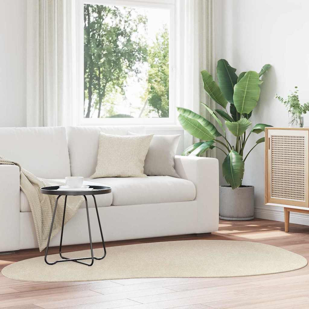 Områdetepper HUARTE Beige 140 x 200 cm Polyester