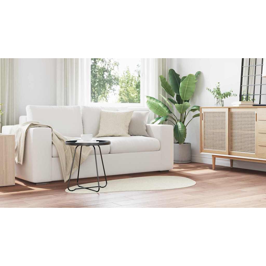 Områdetepper HUARTE Krem 80 x 150 cm Polyester