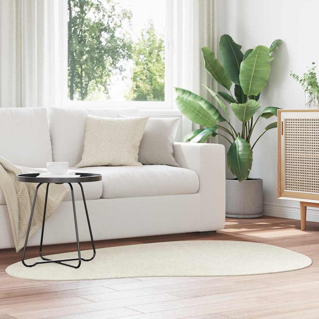 Områdetepper HUARTE Krem 120 x 170 cm Polyester vidaXL