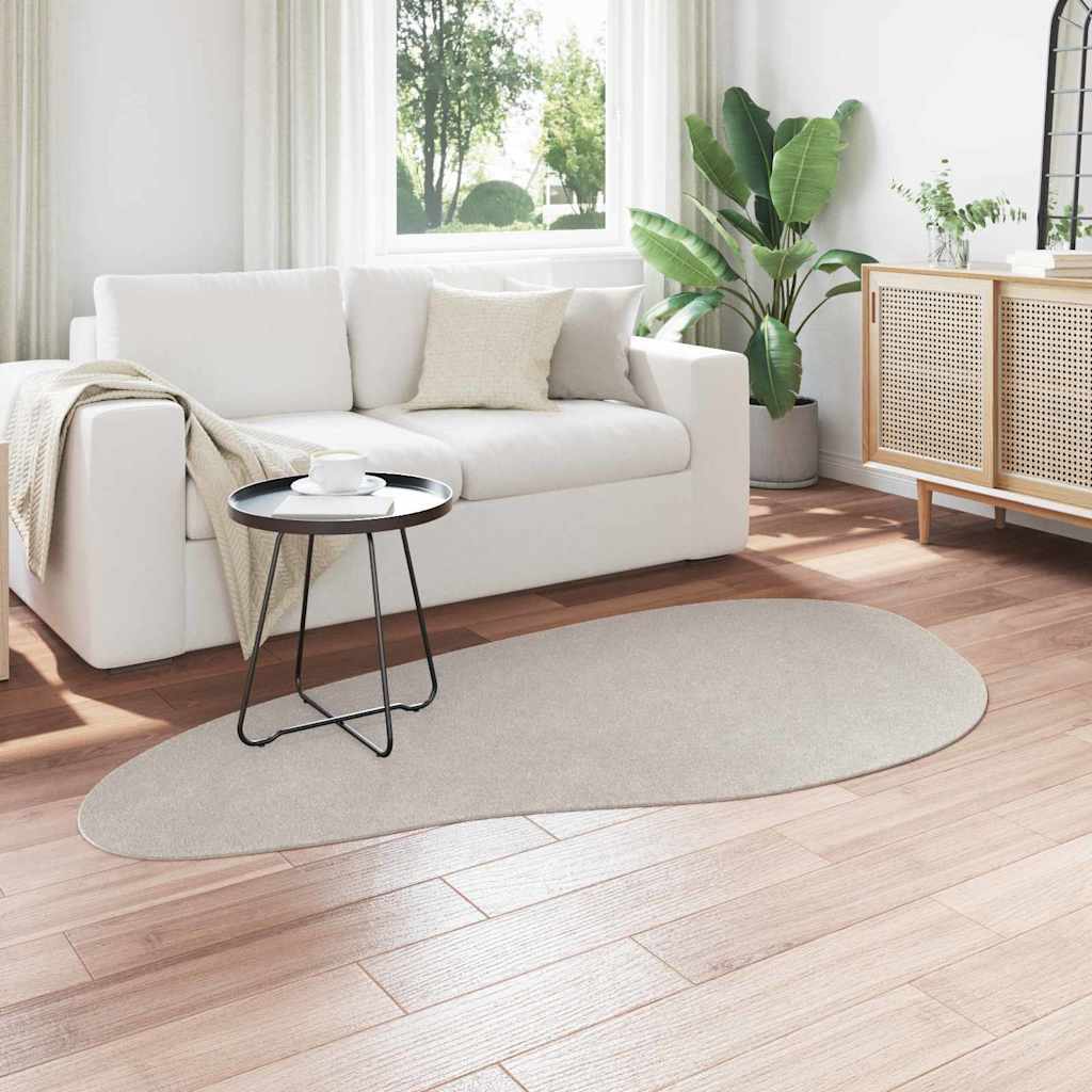 Områdetepper HUARTE sand 100 x 200 cm Polyester
