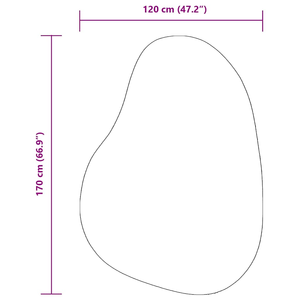 Områdetepper HUARTE Svart 120 x 170 cm Polyester