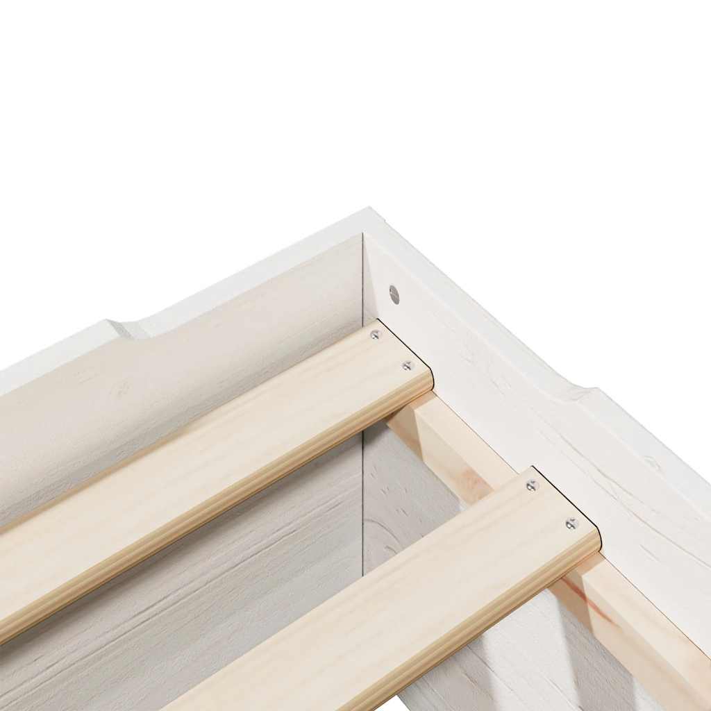 Sengeramme uten madrass stablebare hvit 90x190 cm heltre