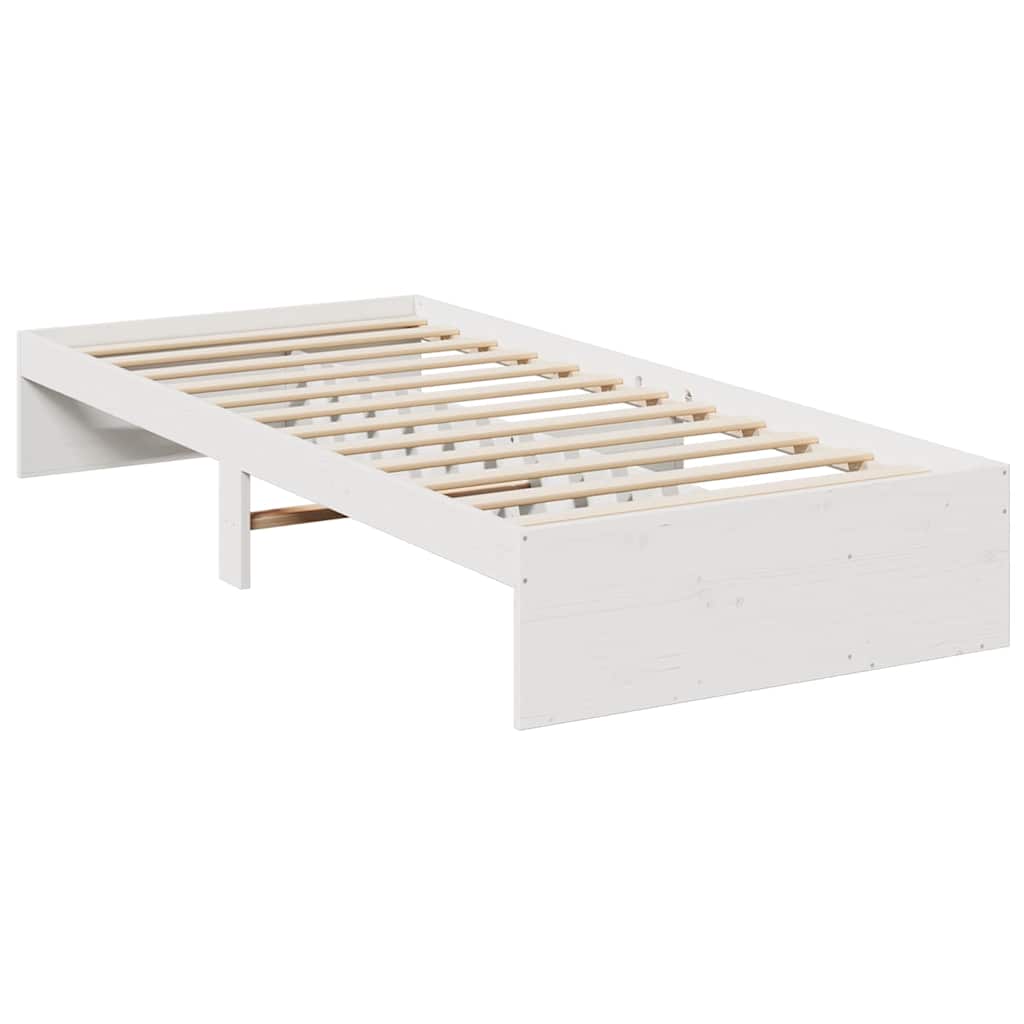 Dagseng uten madrass hvit 90x200 cm heltre furu