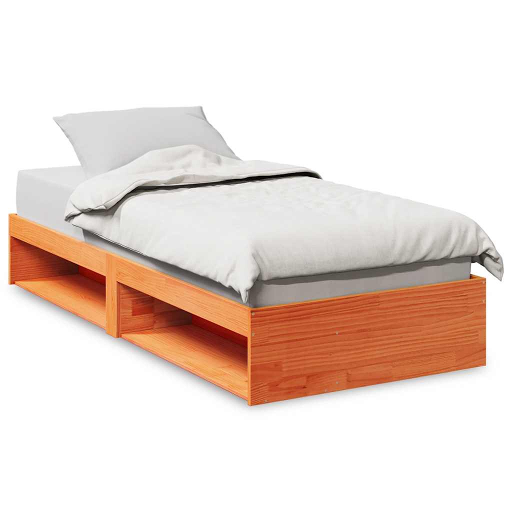 Dagseng uten madrass voksbrun 90x190 cm heltre furu
