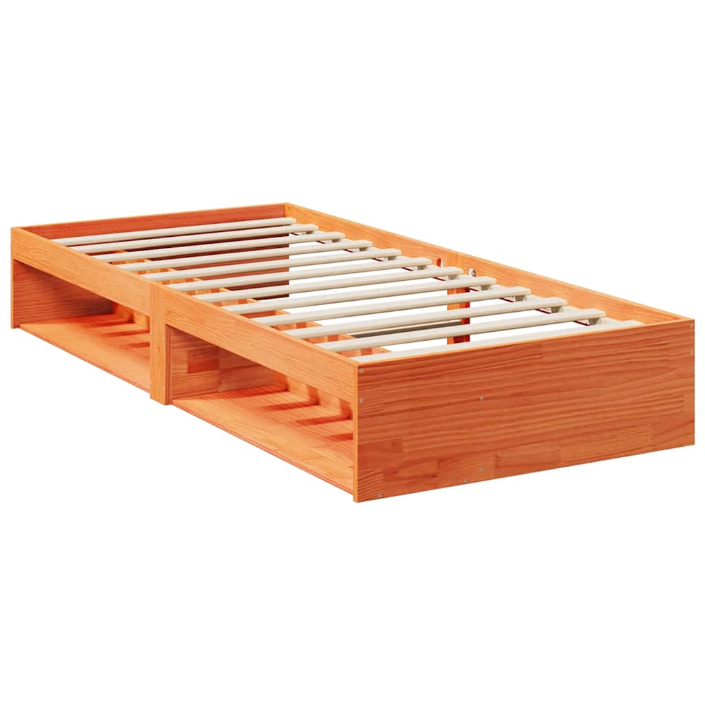 Dagseng uten madrass voksbrun 90x190 cm heltre furu