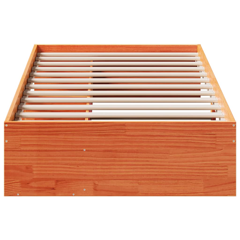 Dagseng uten madrass voksbrun 90x190 cm heltre furu
