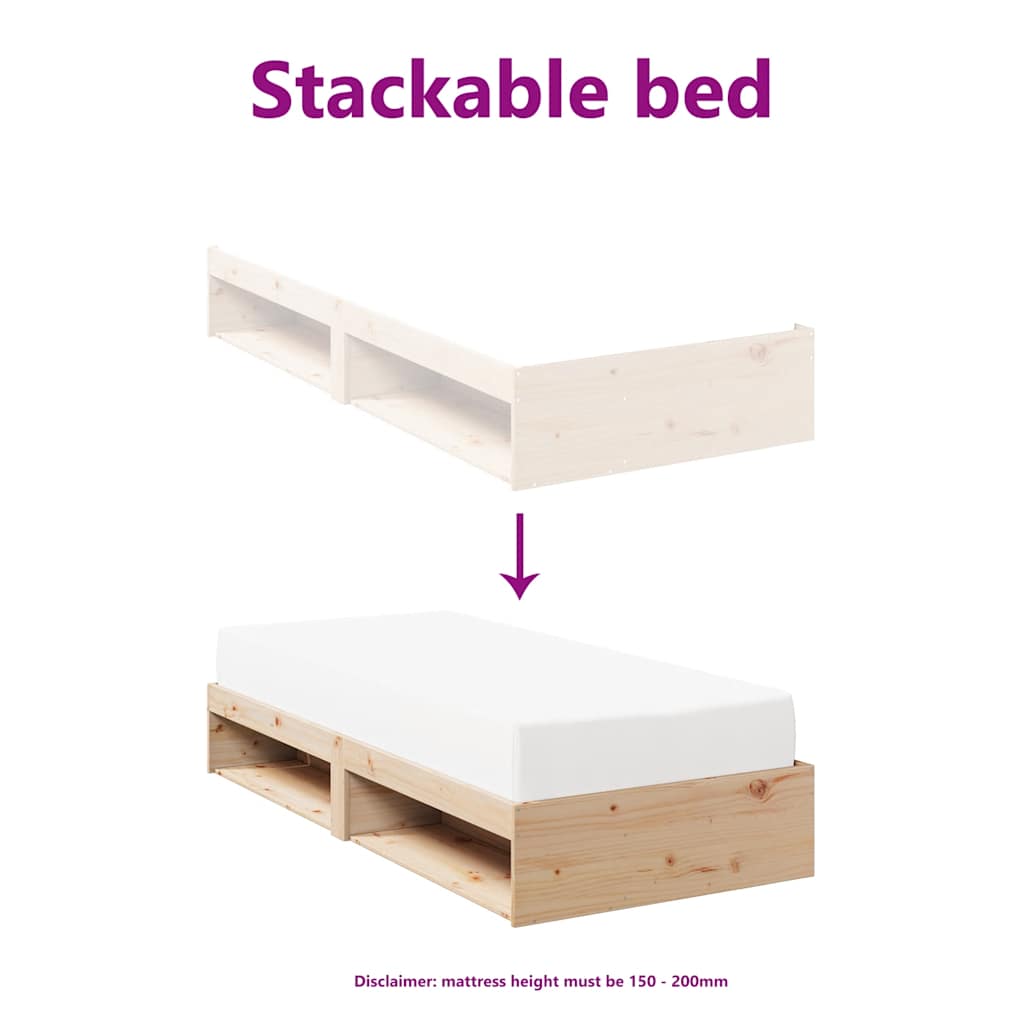 Dagseng uten madrass 75x190 cm heltre furu