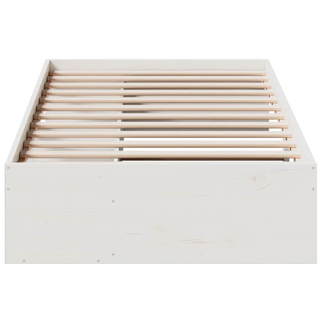 Dagseng uten madrass hvit 75x190 cm heltre furu