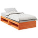 Dagseng uten madrass voksbrun 75x190 cm heltre furu