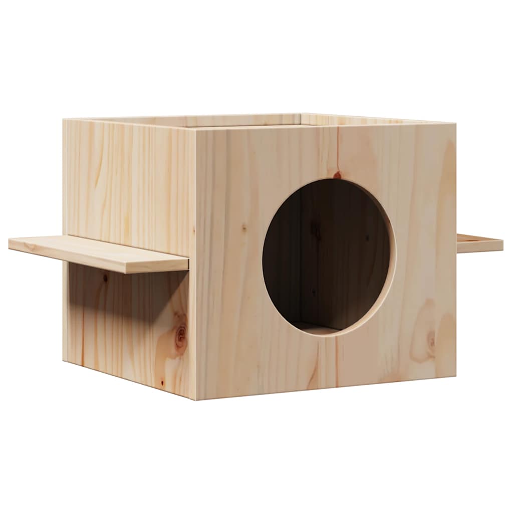 Kattehus 51x35x30 cm heltre furu