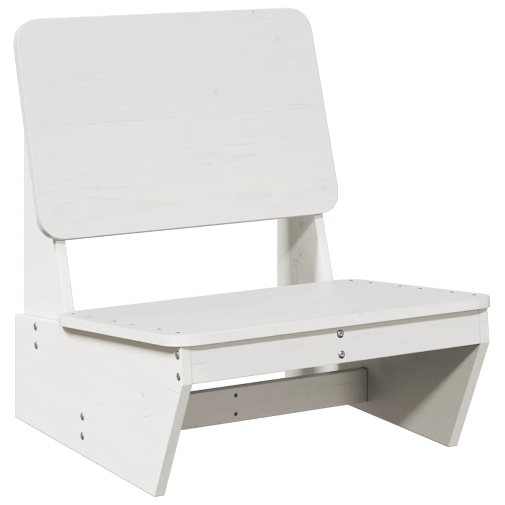Hagestol hvit 60x64x70,5 cm heltre furu