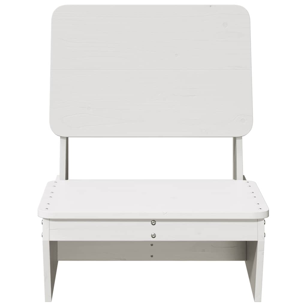 Hagestol hvit 60x64x70,5 cm heltre furu