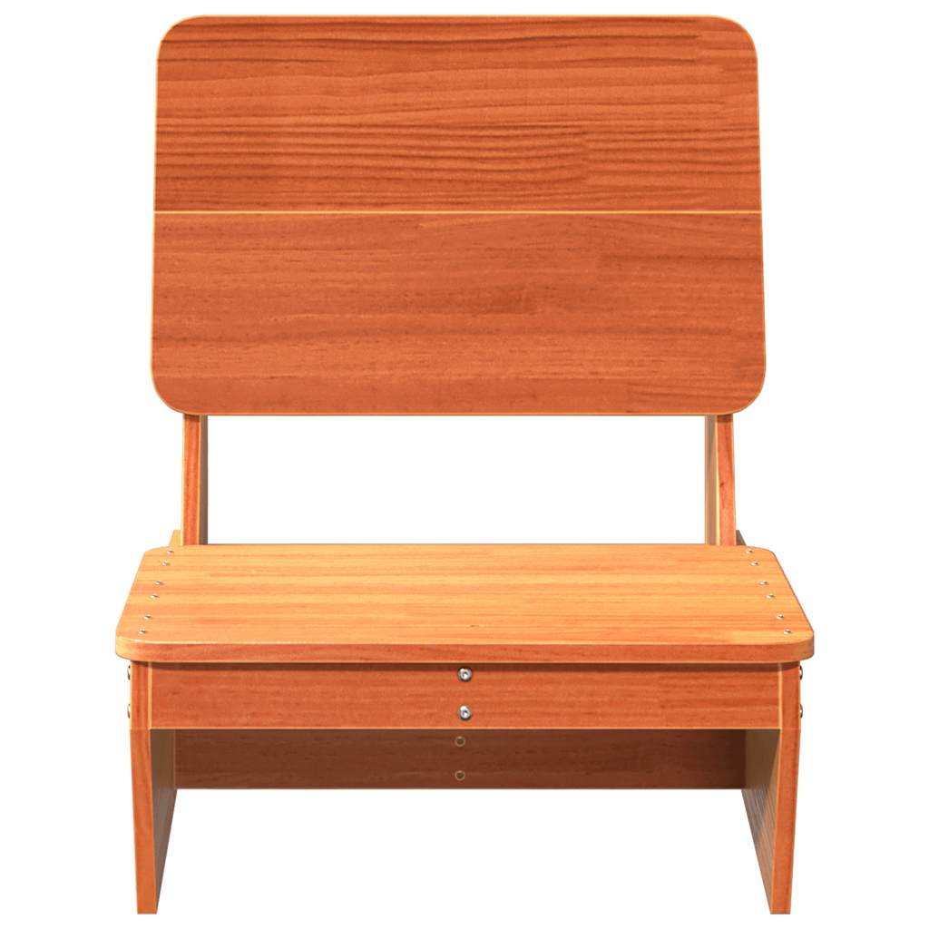 Hagestol voksbrun 60x64x70,5 cm heltre furu