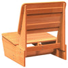 Hagestol voksbrun 60x64x70,5 cm heltre furu