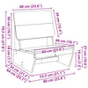 Hagestol voksbrun 60x64x70,5 cm heltre furu