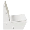 Hagestoler 2 stk hvit 60x64x70,5 cm heltre furu