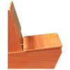 Hagestoler 2 stk voksbrun 60x64x70,5 cm heltre furu