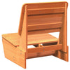 Hagestoler 2 stk voksbrun 60x64x70,5 cm heltre furu