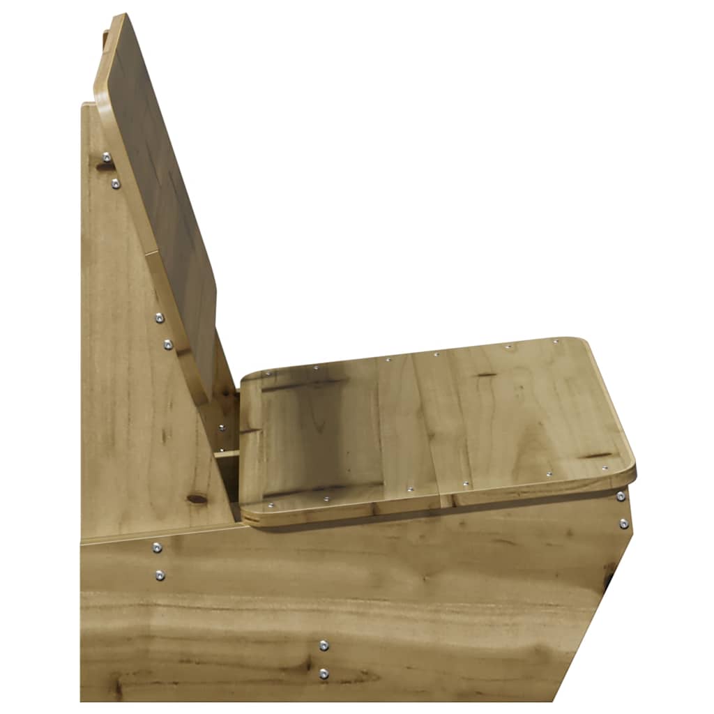 Hagestoler 2 stk 60x64x70,5 cm impregnert furu