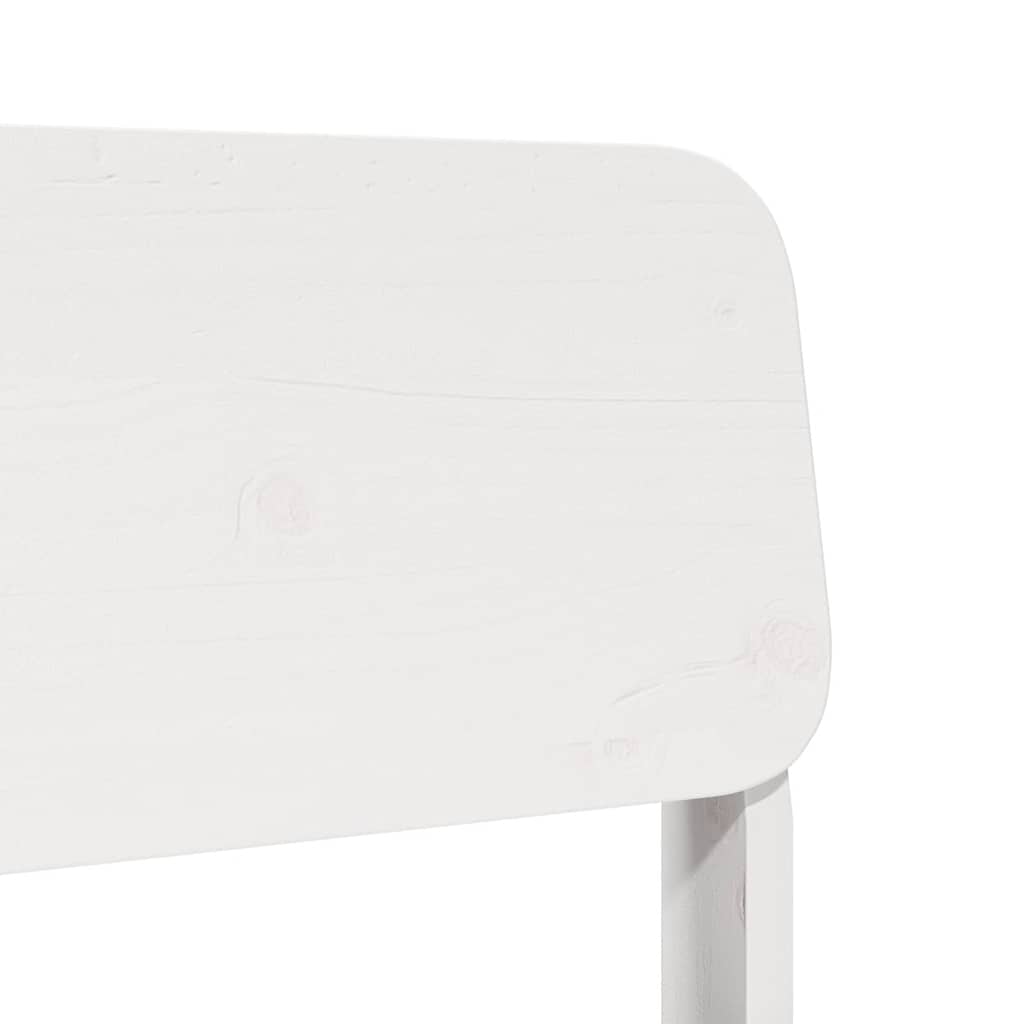Hagestol hvit 60x52,5x72 cm heltre furu