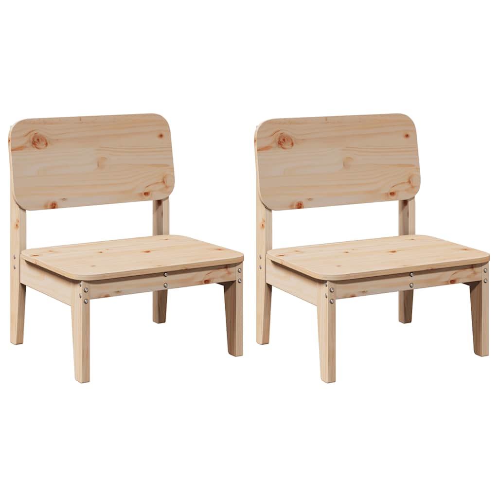 Hagestoler 2 stk 60x52,5x72 cm heltre furu