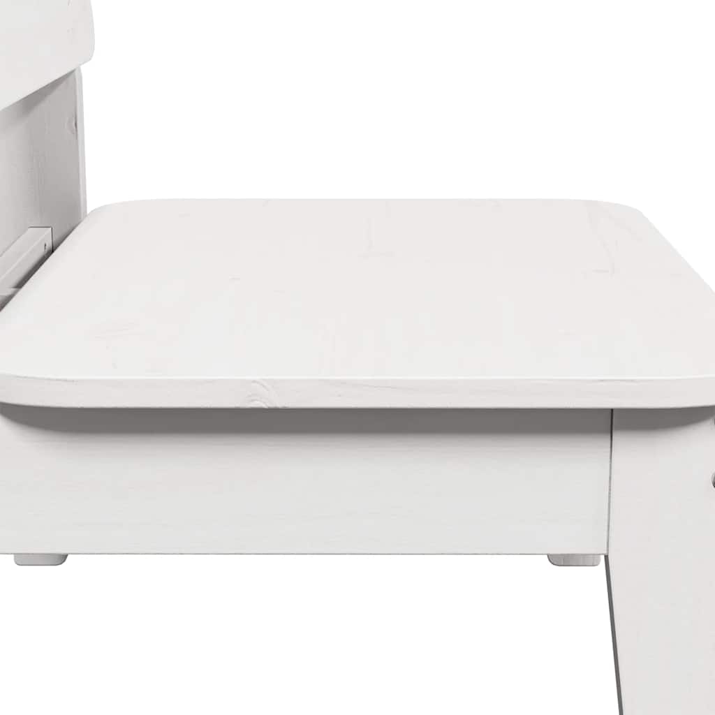 Hagestoler 2 stk hvit 60x52,5x72 cm heltre furu