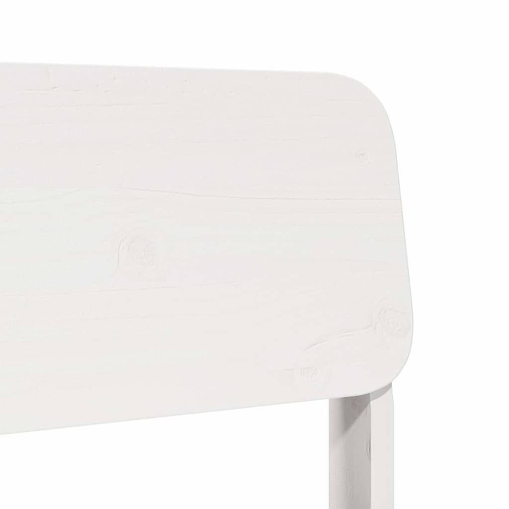 Hagestoler 2 stk hvit 60x52,5x72 cm heltre furu