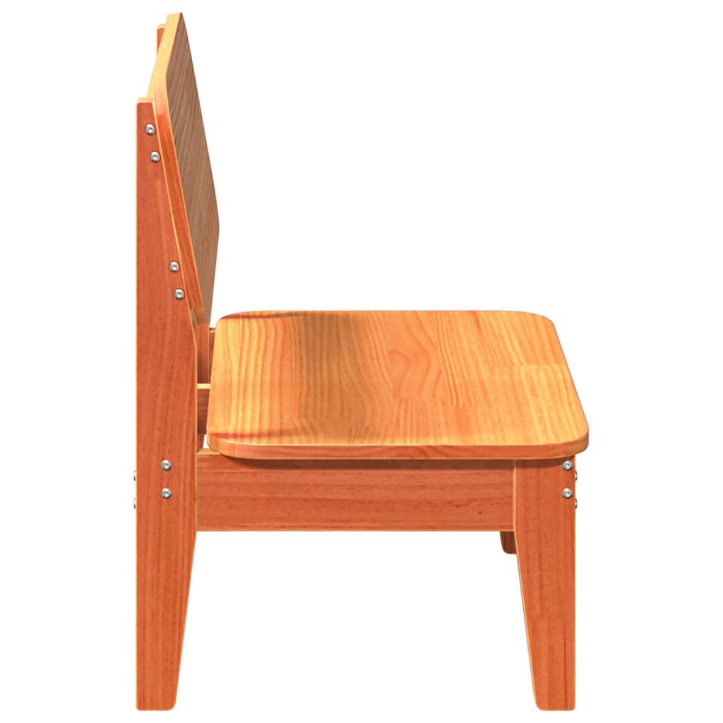 Hagestoler 2 stk voksbrun 60x52,5x72 cm heltre furu