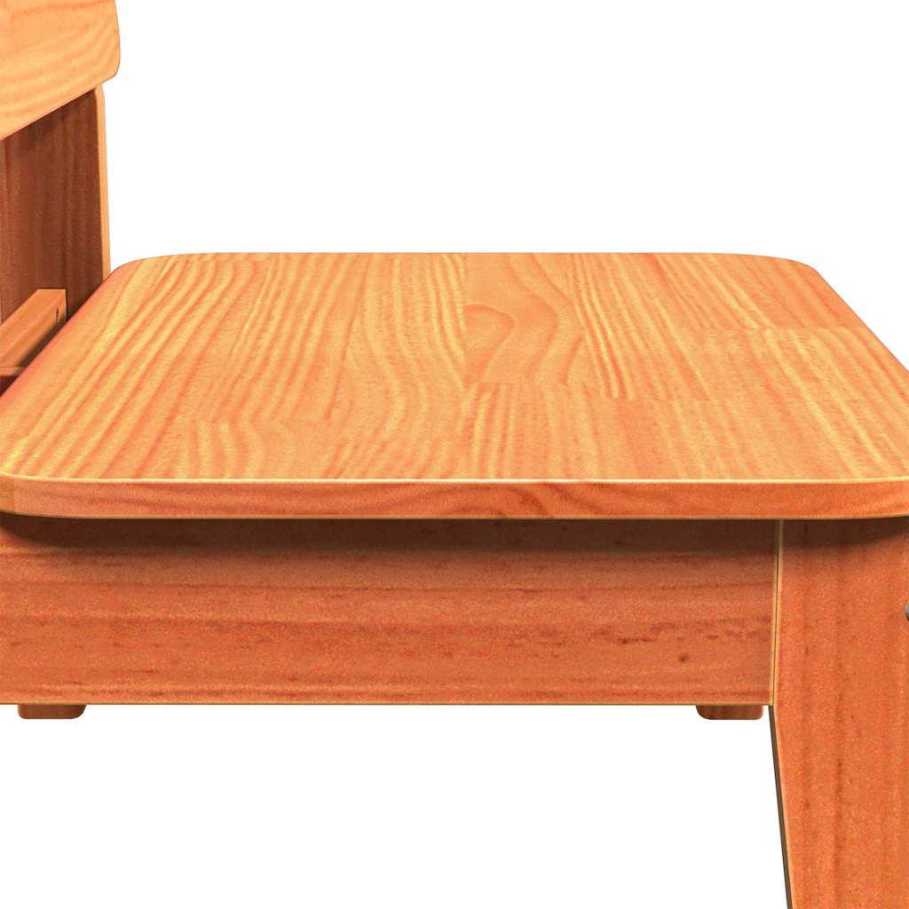 Hagestoler 2 stk voksbrun 60x52,5x72 cm heltre furu