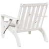 Adirondack hagestoler 2 stk hvit 75x77x77 cm heltre furu