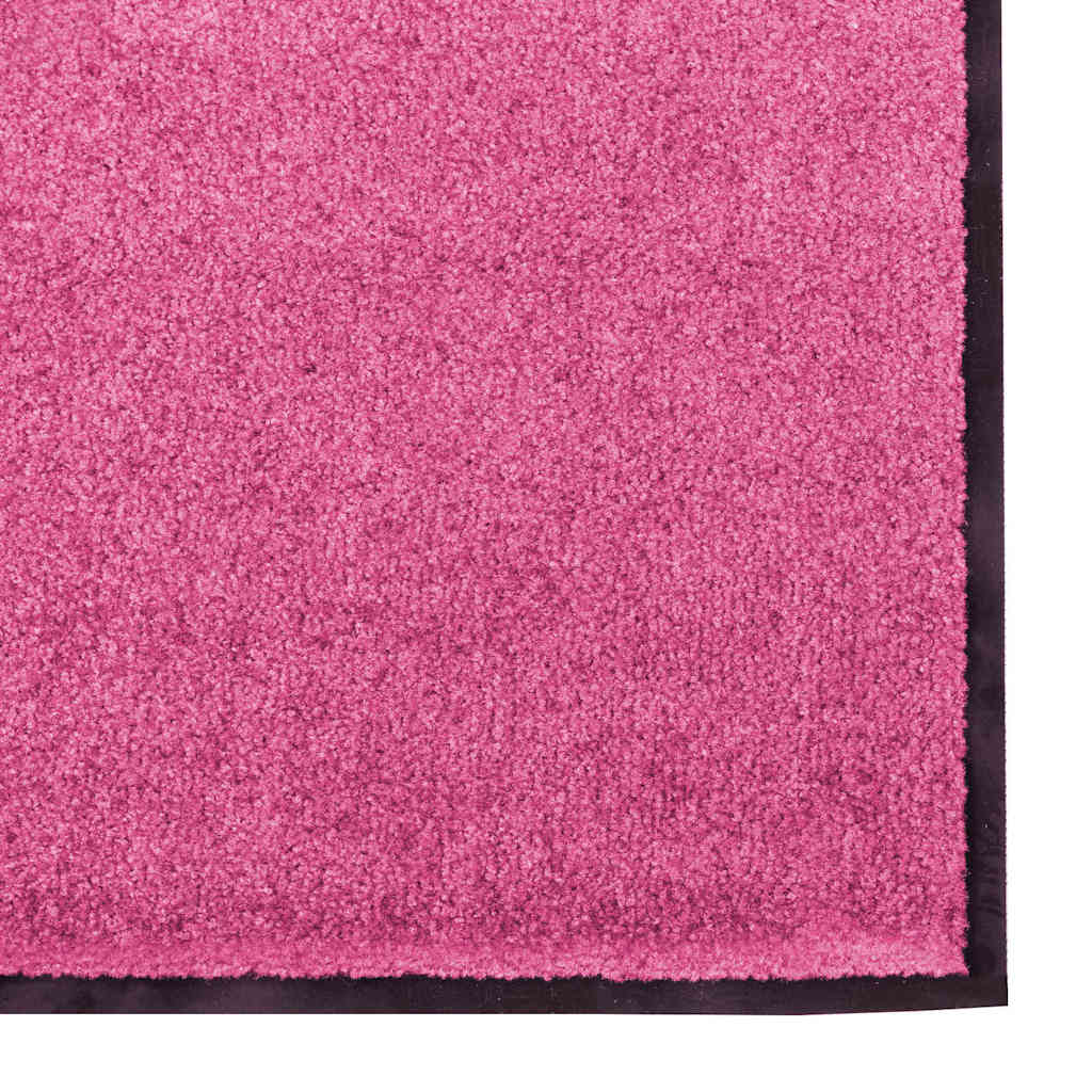 Dørmatte Rosa og svart 120 x 300 cm 100% Polyamid
