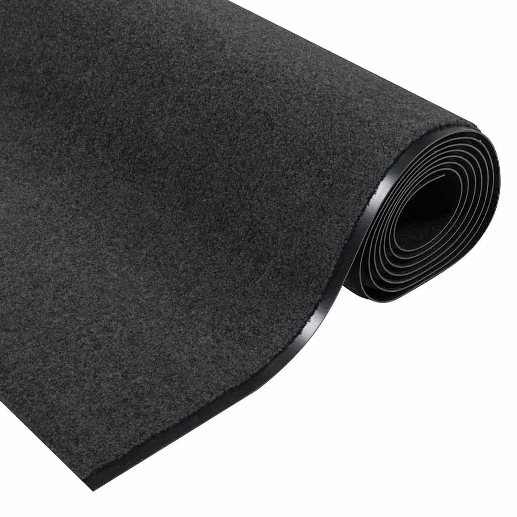 Dørmatte Anthracite og svart 120 x 400 cm 100% Polyamid