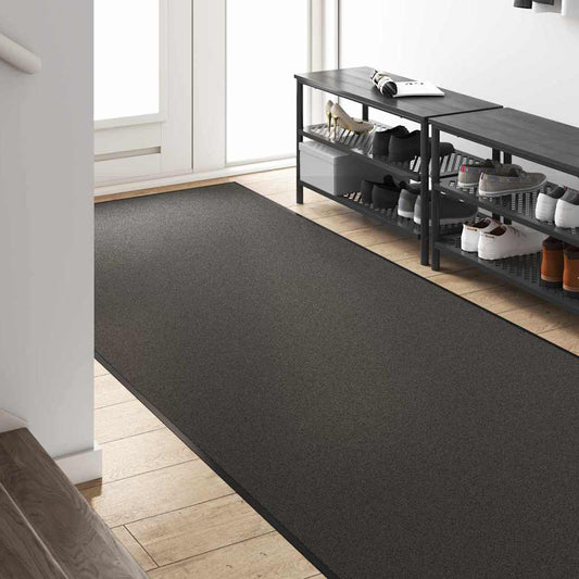 Dørmatte Anthracite og svart 120 x 400 cm 100% Polyamid
