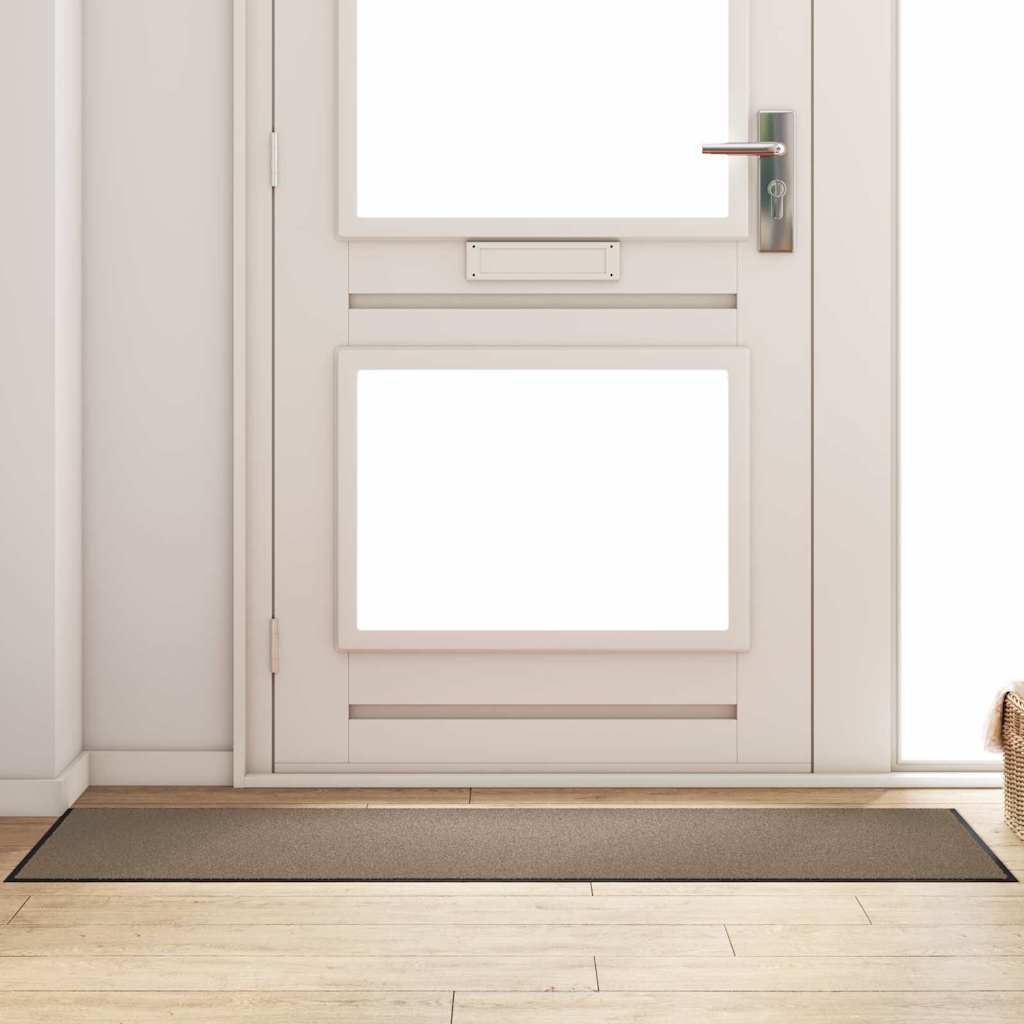 Dørmatte Beige og svart 60 x 180 cm 100% Polyamid