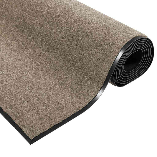 Dørmatte Beige og svart 120 x 300 cm 100% Polyamid