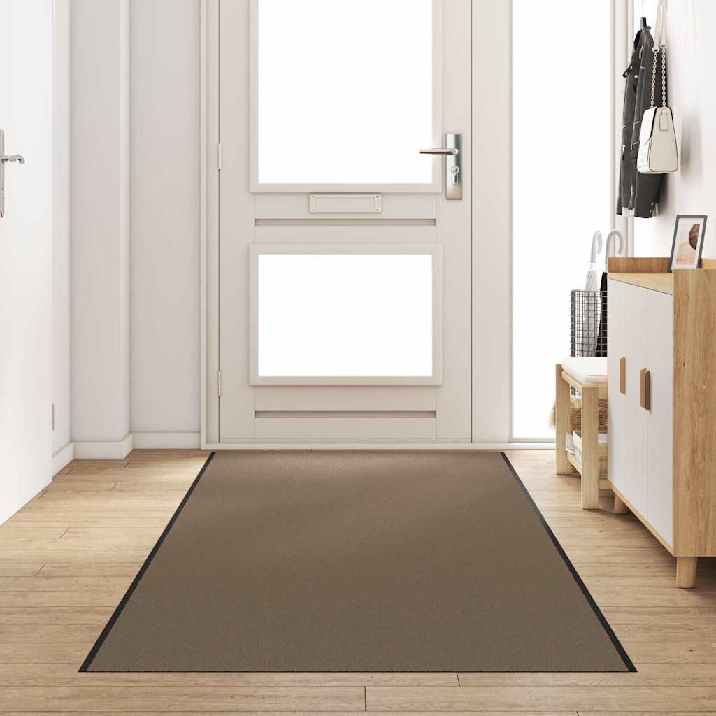 Dørmatte Beige og svart 120 x 350 cm 100% Polyamid