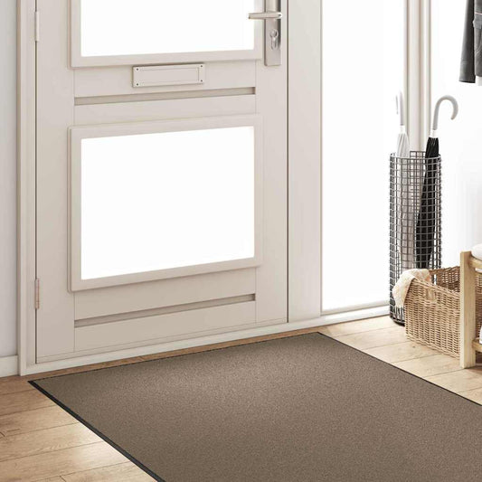 Dørmatte Beige og svart 120 x 400 cm 100% Polyamid