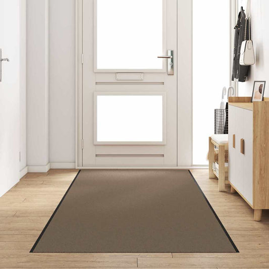 Dørmatte Beige og svart 120 x 400 cm 100% Polyamid